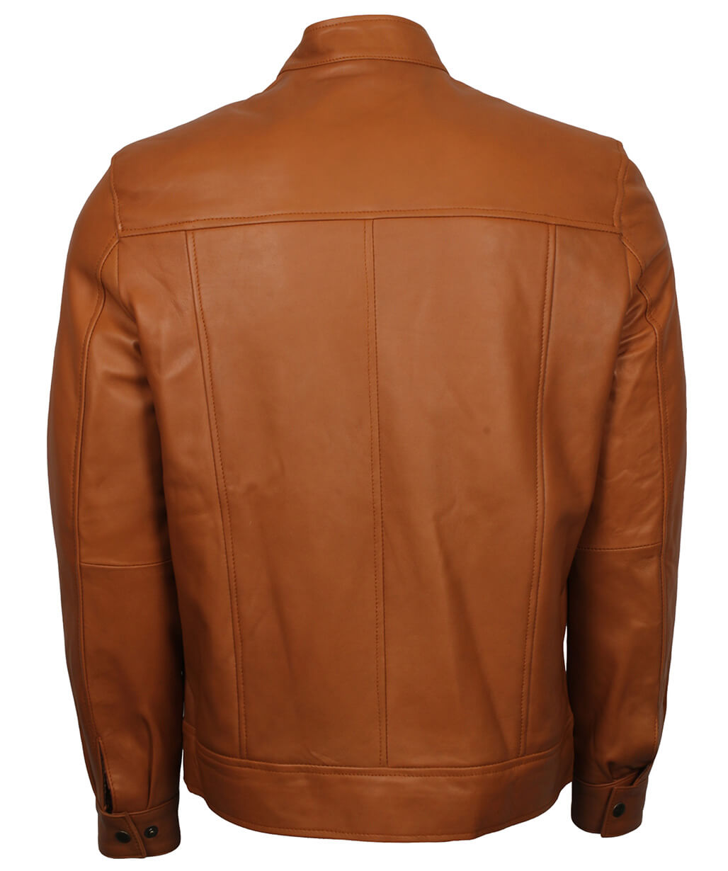 Harpoon Vintage Style Inspired Brown Cafe Racer Jacket