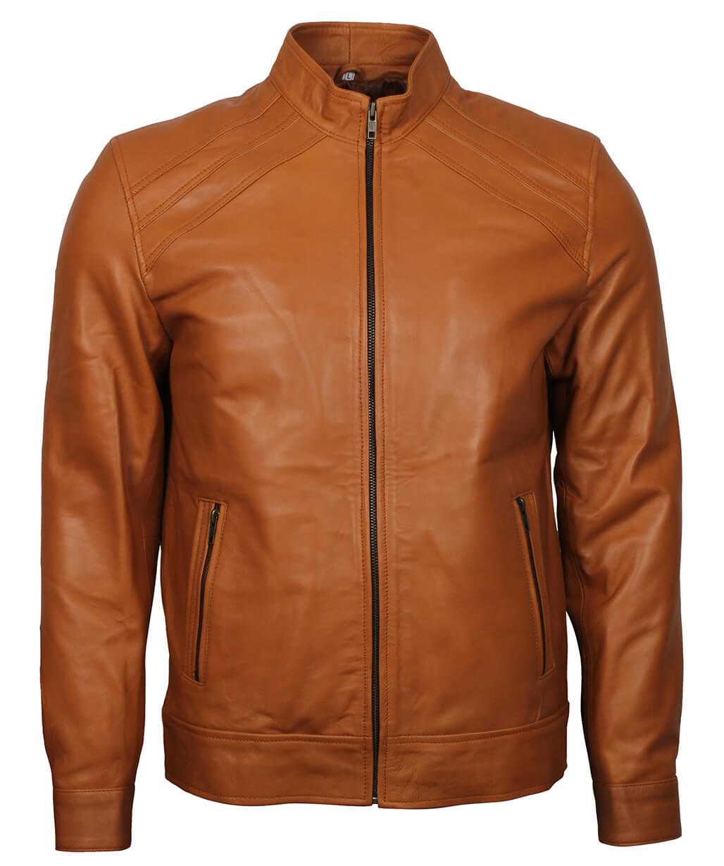 Harpoon Vintage Style Inspired Brown Cafe Racer Jacket