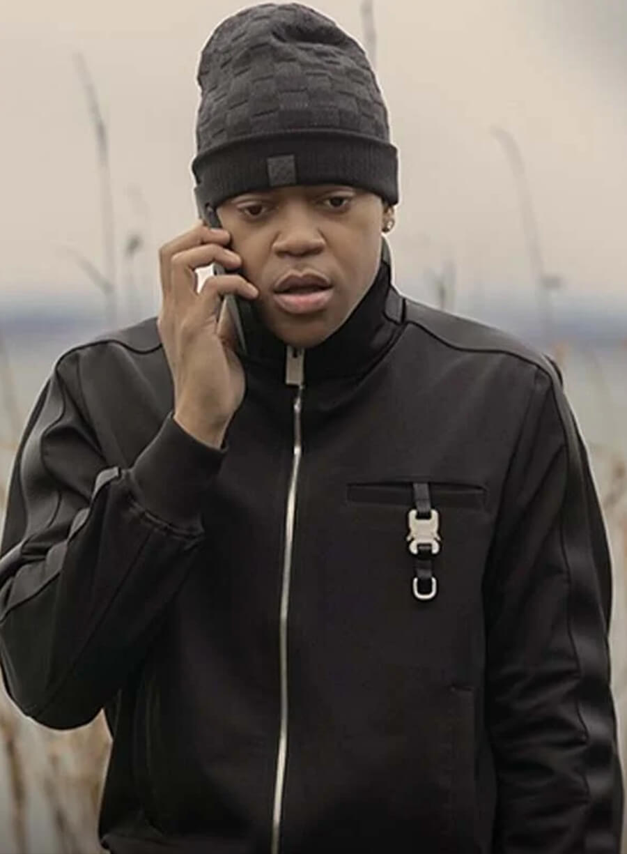 Harpoon Tariq St. Patrick Inspired Black Leather Jacket - Power Book II: Ghost Style