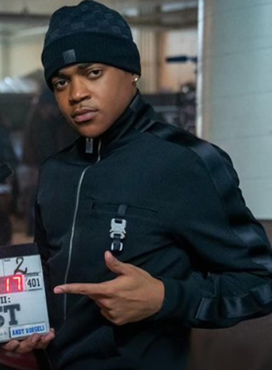 Harpoon Tariq St. Patrick Inspired Black Leather Jacket - Power Book II: Ghost Style