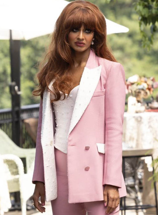 Harpoon She-Hulk Inspired Pink Wool Jacket - She-Hulk: Attorney at Law Style