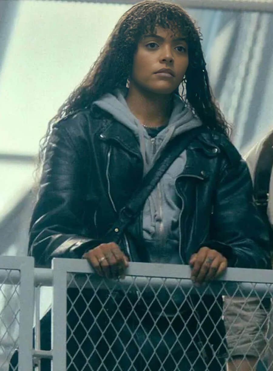 Harpoon Taylah Sanders Inspired Black Leather Jacket - Prime Target Style