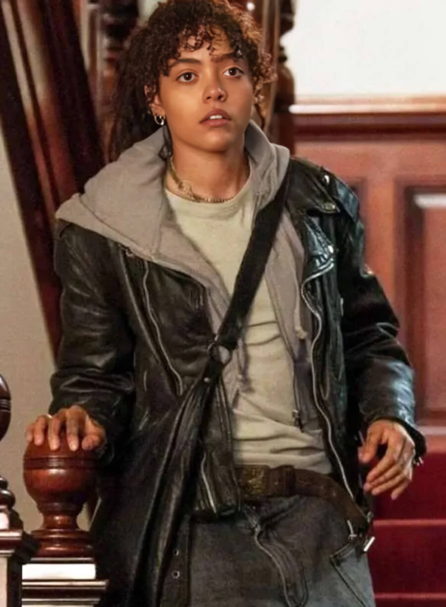 Harpoon Taylah Sanders Inspired Black Leather Jacket - Prime Target Style