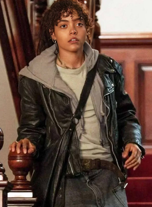 Harpoon Taylah Sanders Inspired Black Leather Jacket - Prime Target Style