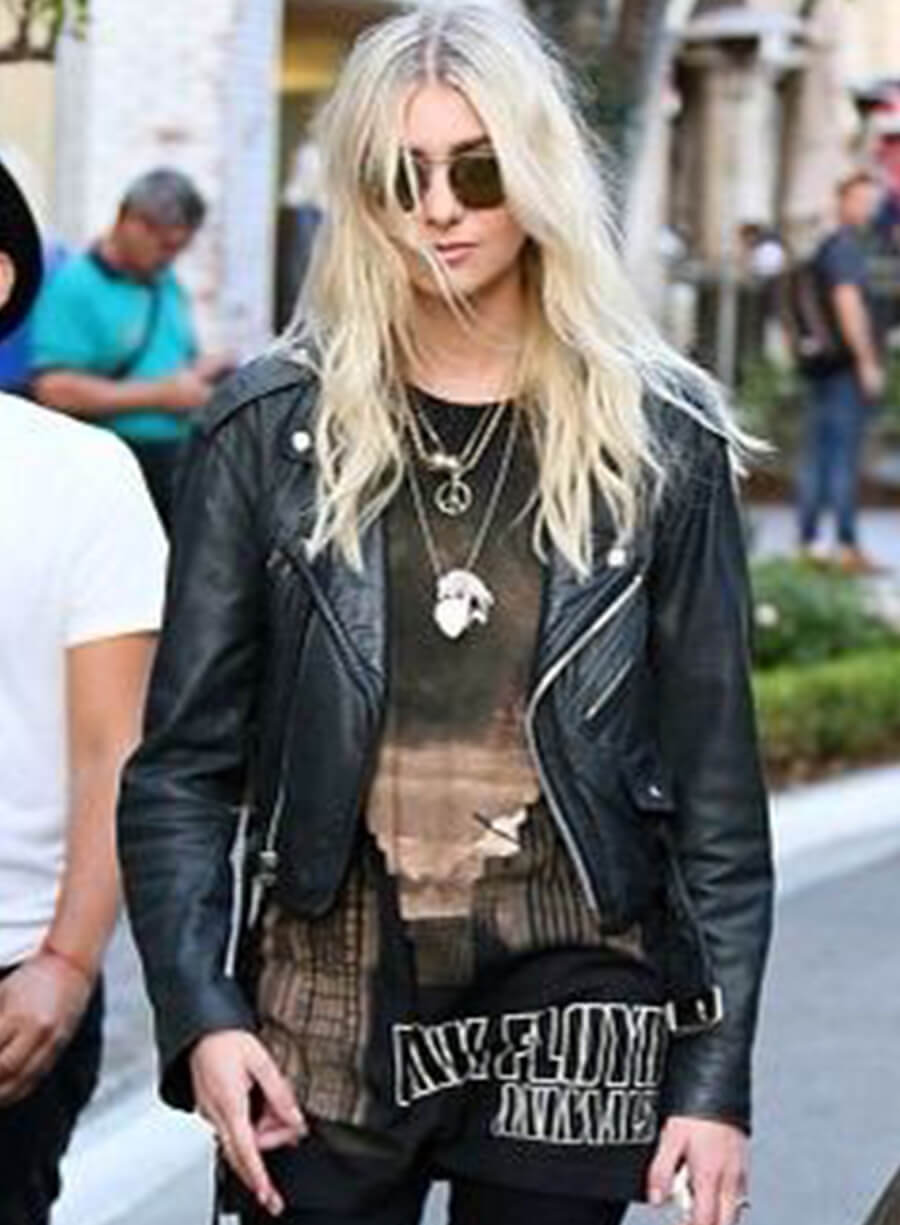 Harpoon Taylor Momsen Inspired Black Biker Jacket