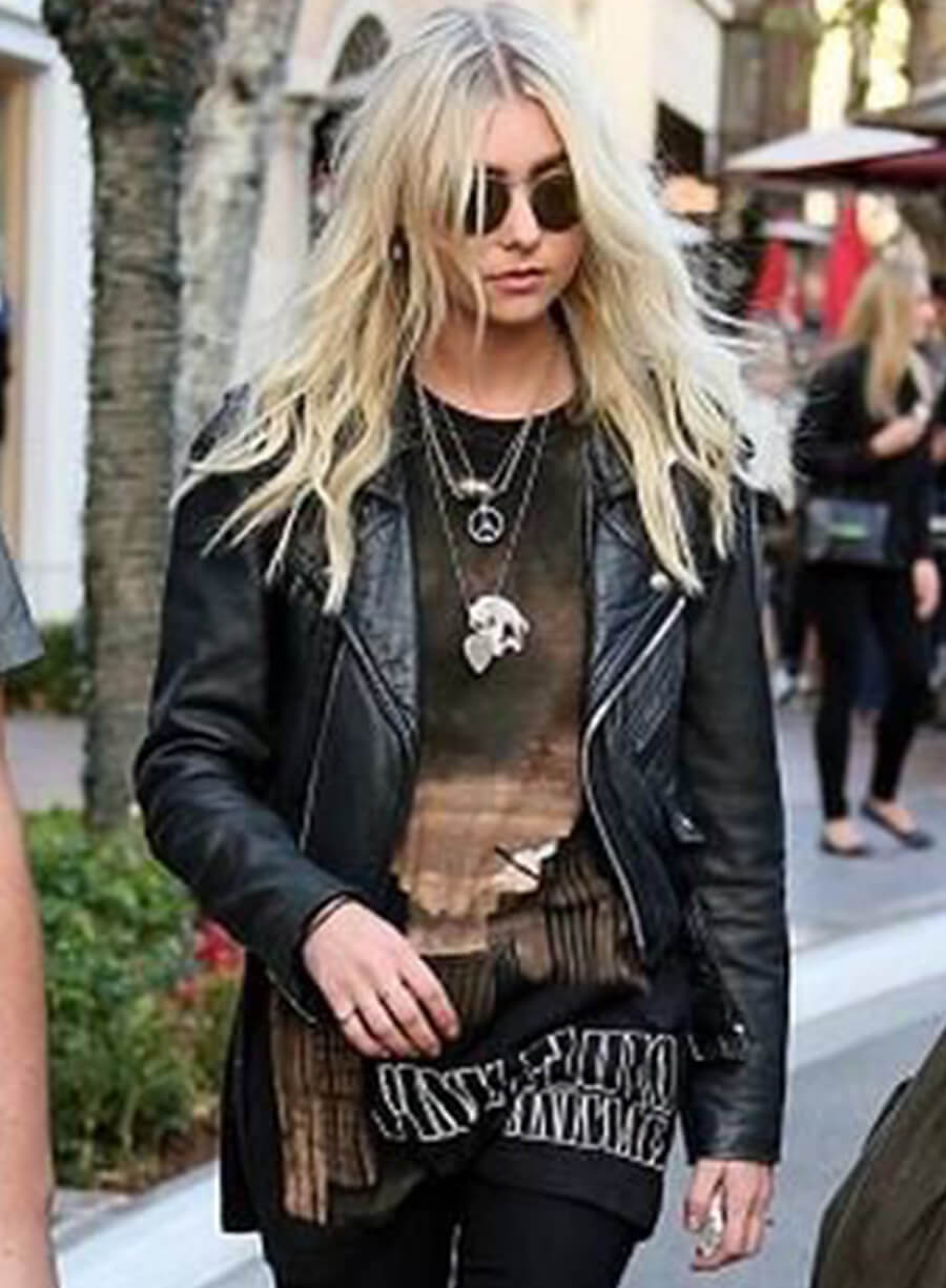 Harpoon Taylor Momsen Inspired Black Biker Jacket