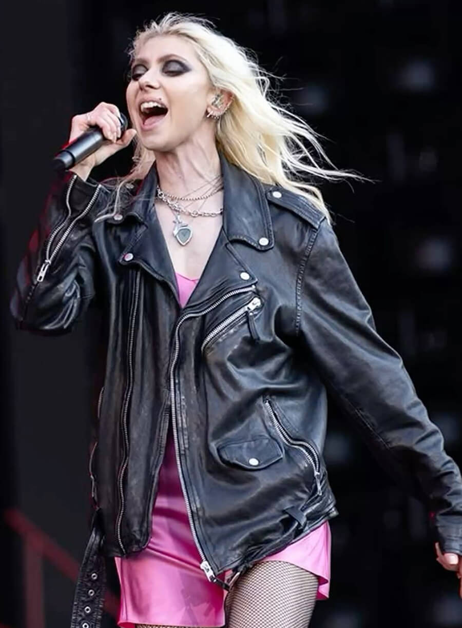 Harpoon Taylor Momsen Inspired Black Biker Jacket