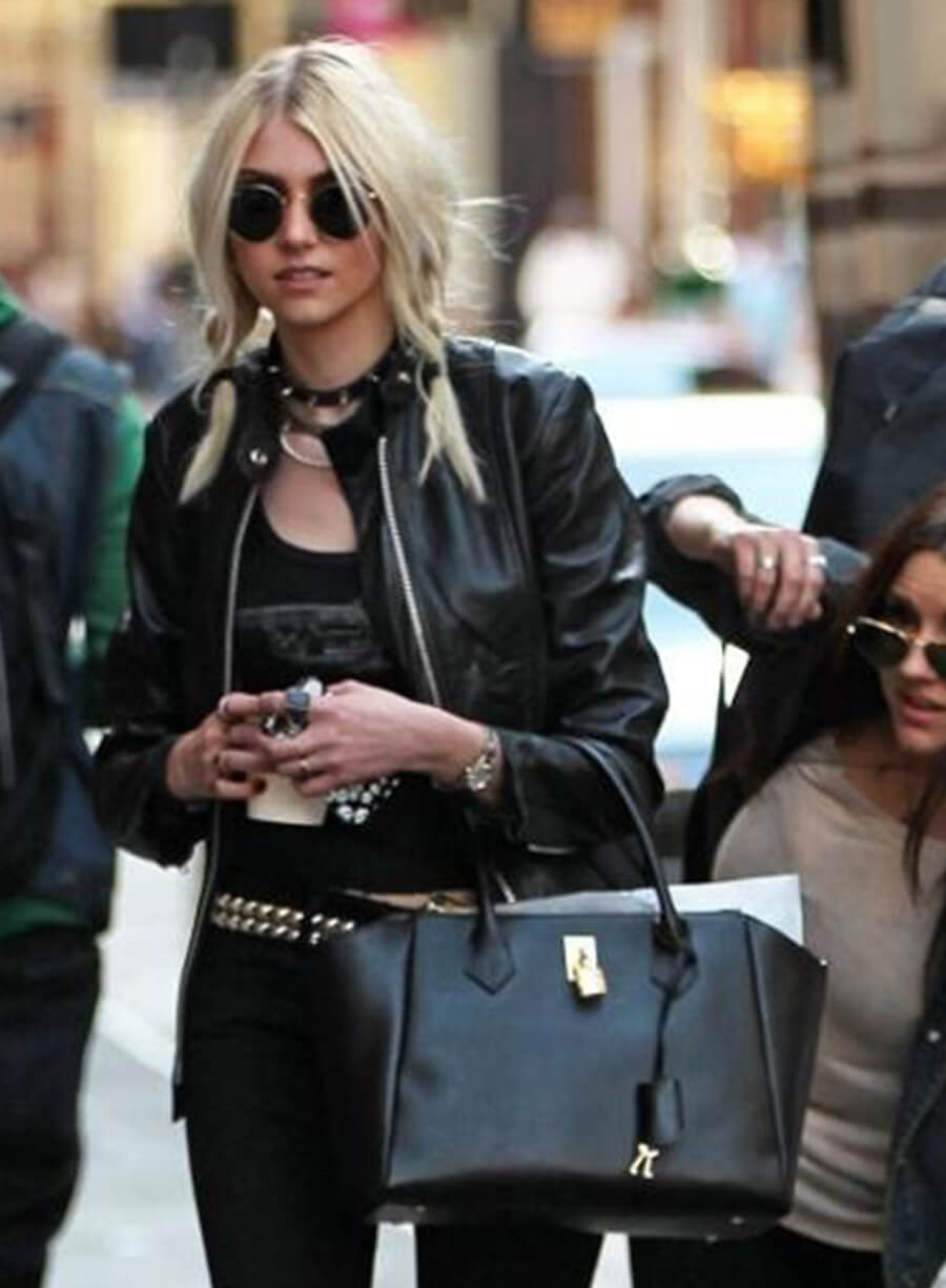Harpoon Taylor Momsen Inspired Black Leather Jacket