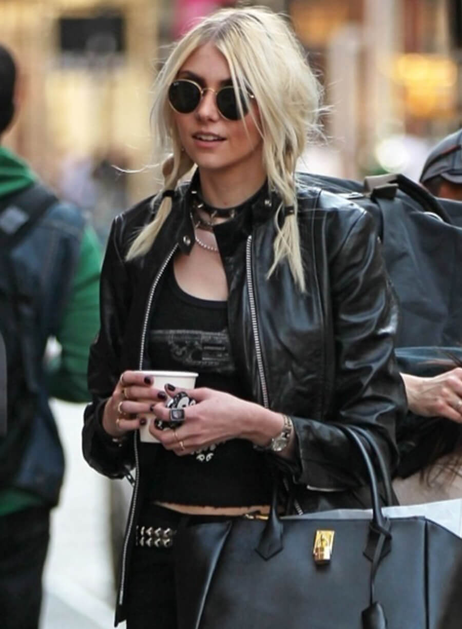 Harpoon Taylor Momsen Inspired Black Leather Jacket