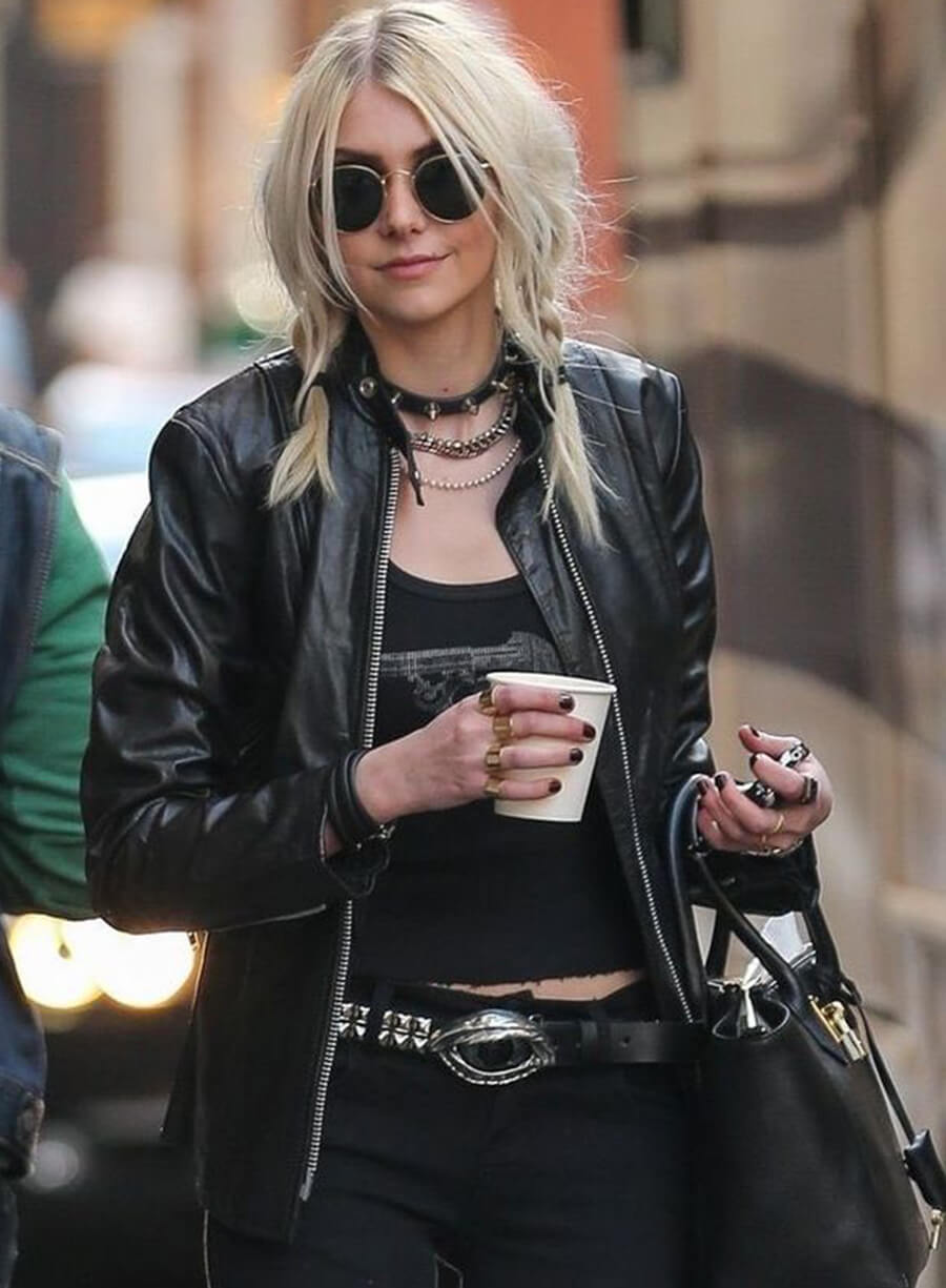 Harpoon Taylor Momsen Inspired Black Leather Jacket