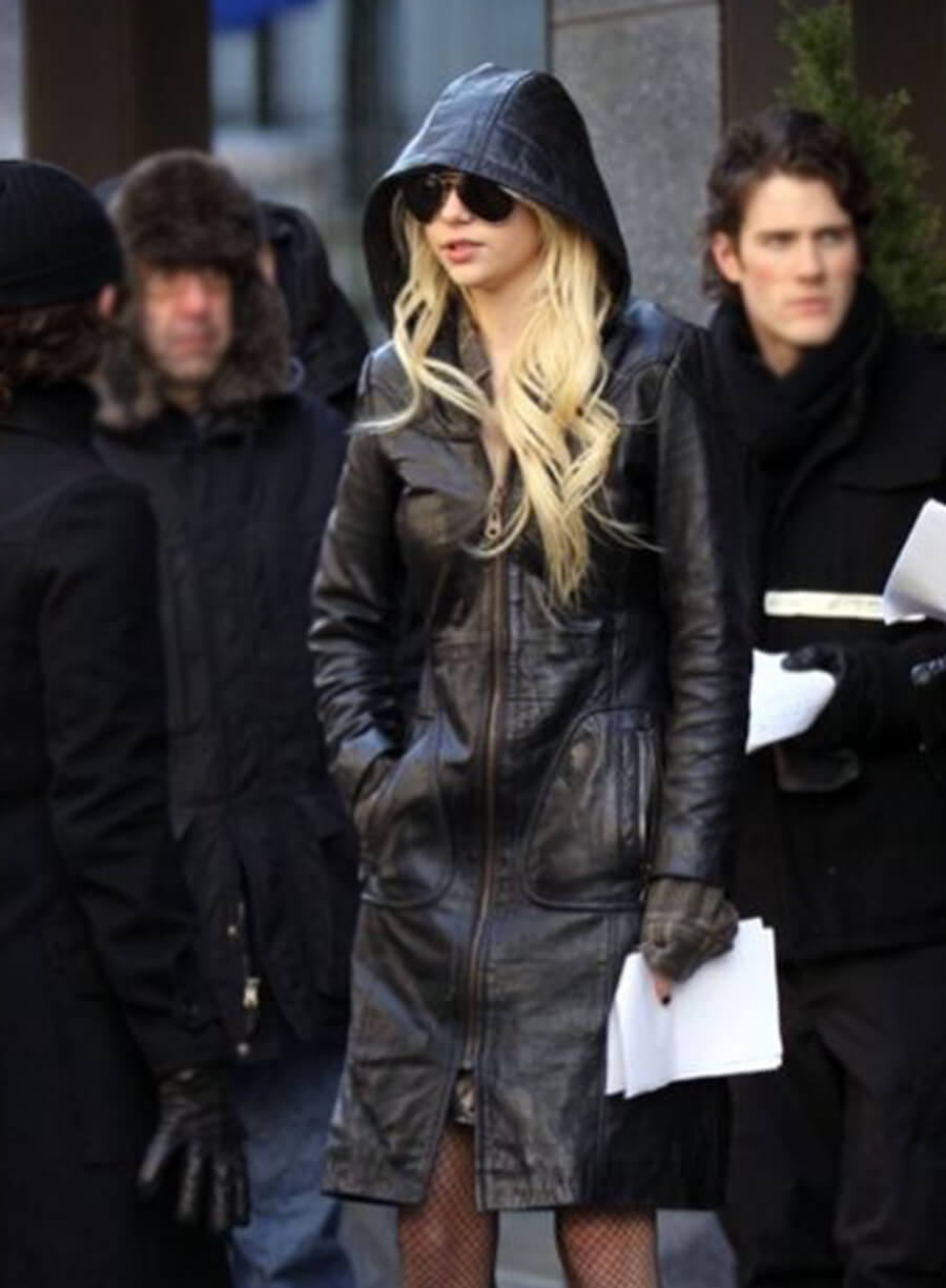 Harpoon Jenny Humphrey Inspired Grey Coat - Gossip Girl Style