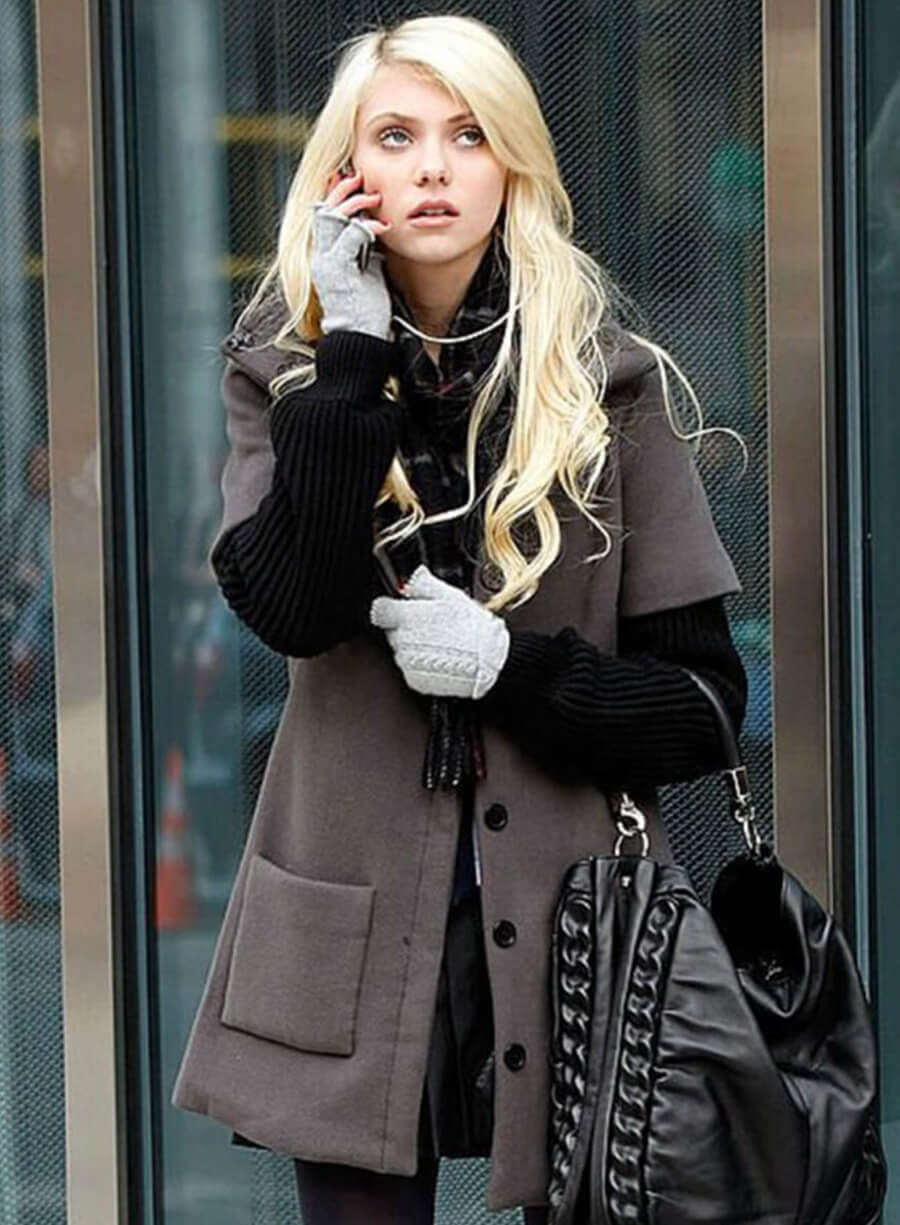 Harpoon Jenny Humphrey Inspired Black Coat - Gossip Girl Style