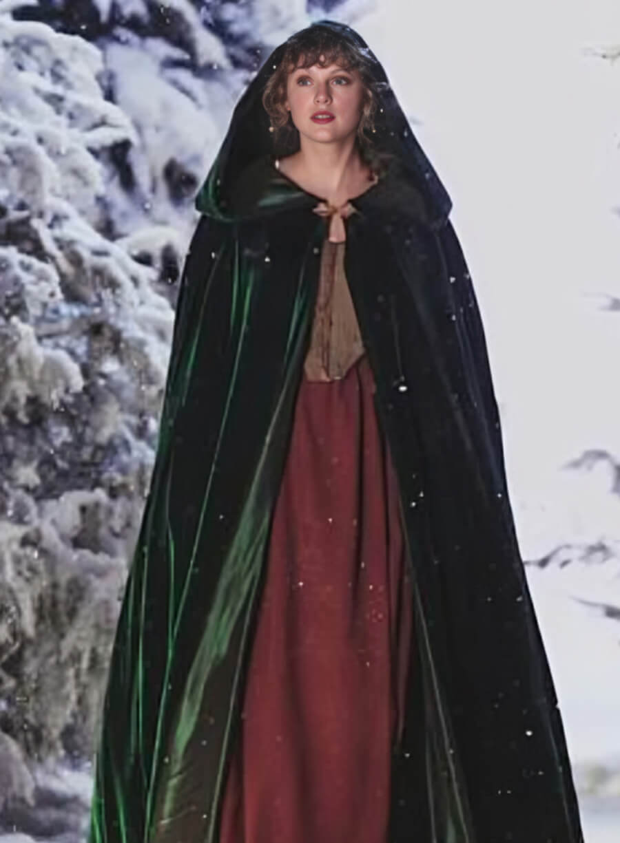 Harpoon Taylor Swift The Eras Tour Velvet Inspired Green Coat