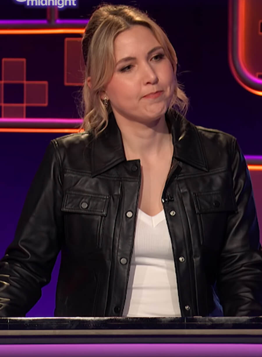 Harpoon Taylor Tomlinson Inspired Black Leather Jacket - After Midnight 2025 Style