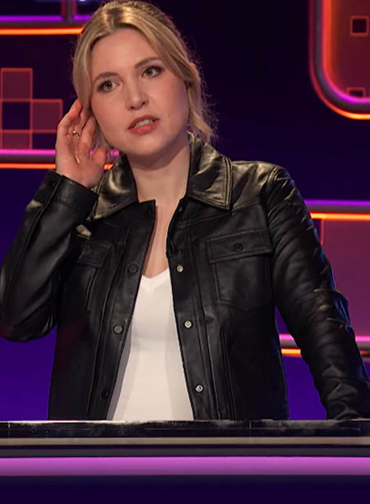 Harpoon Taylor Tomlinson Inspired Black Leather Jacket - After Midnight 2025 Style