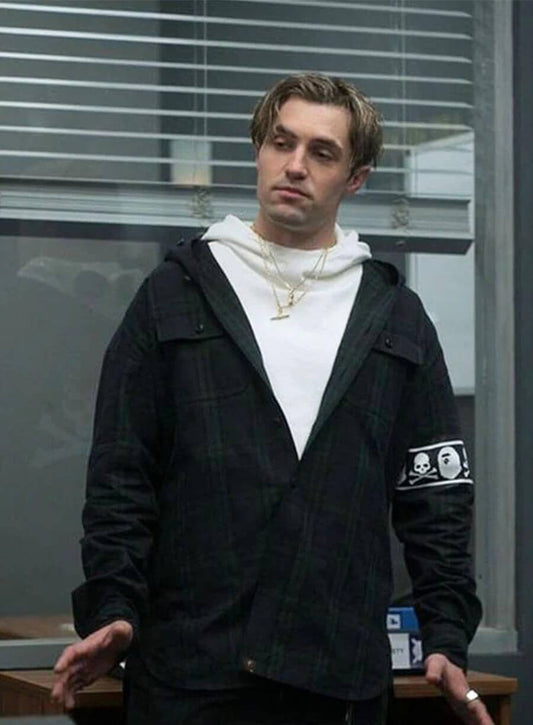 Harpoon Jamie Tart Inspired Black Hooded Jacket - Ted Lasso Style