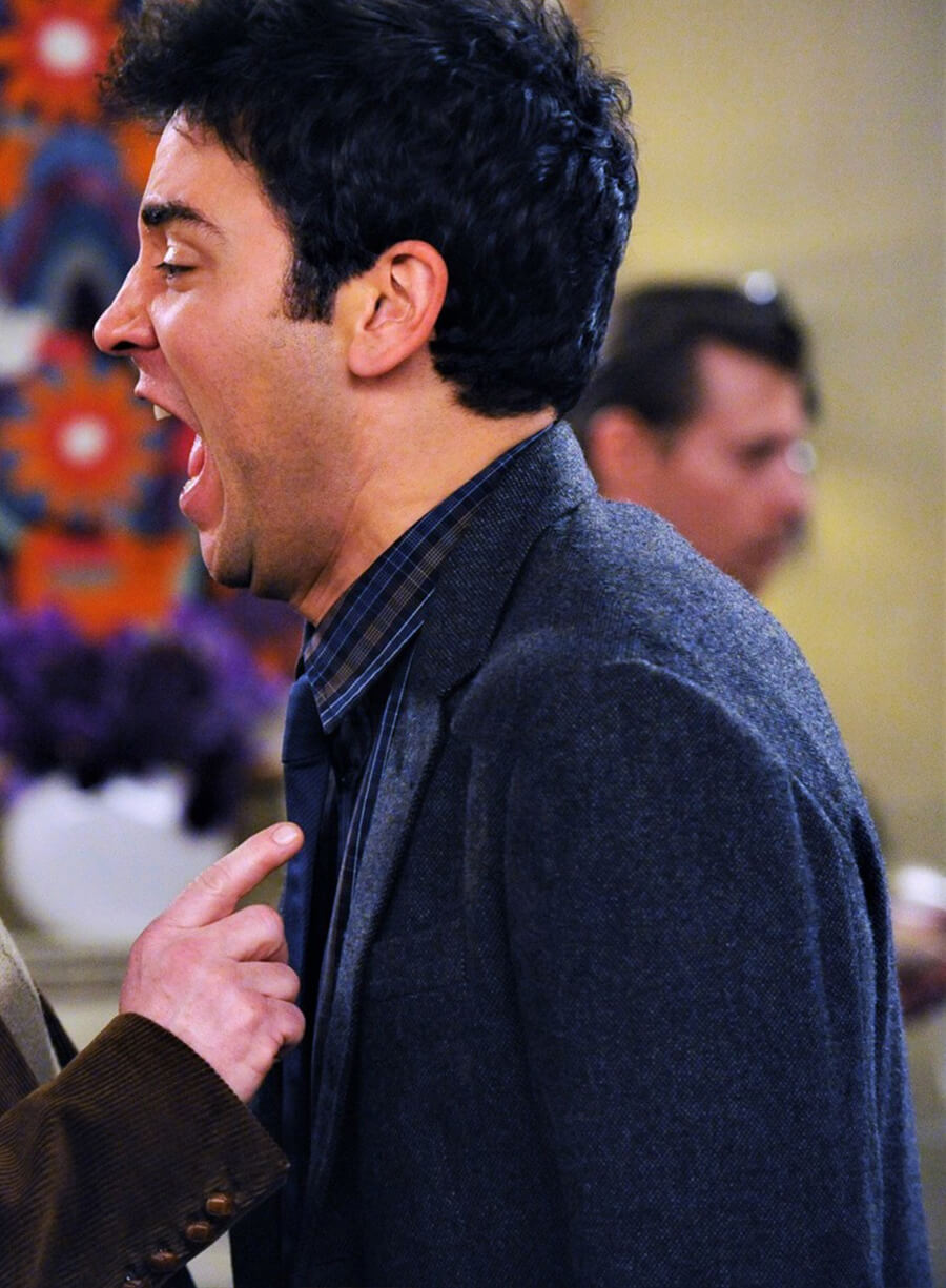 Harpoon Ted Mosby Inspired Blue Wool Jacket - How I met Your Mother Style