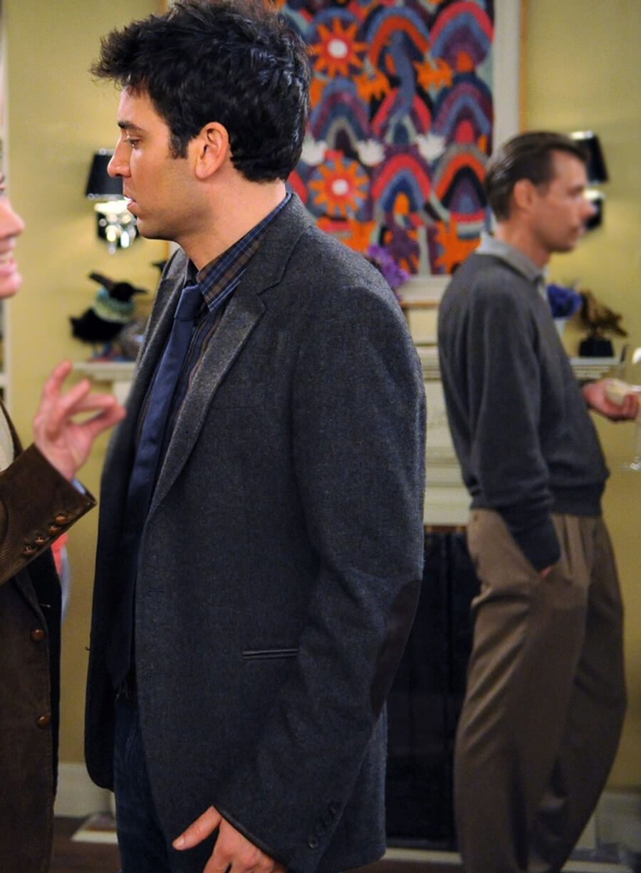 Harpoon Ted Mosby Inspired Blue Wool Jacket - How I met Your Mother Style