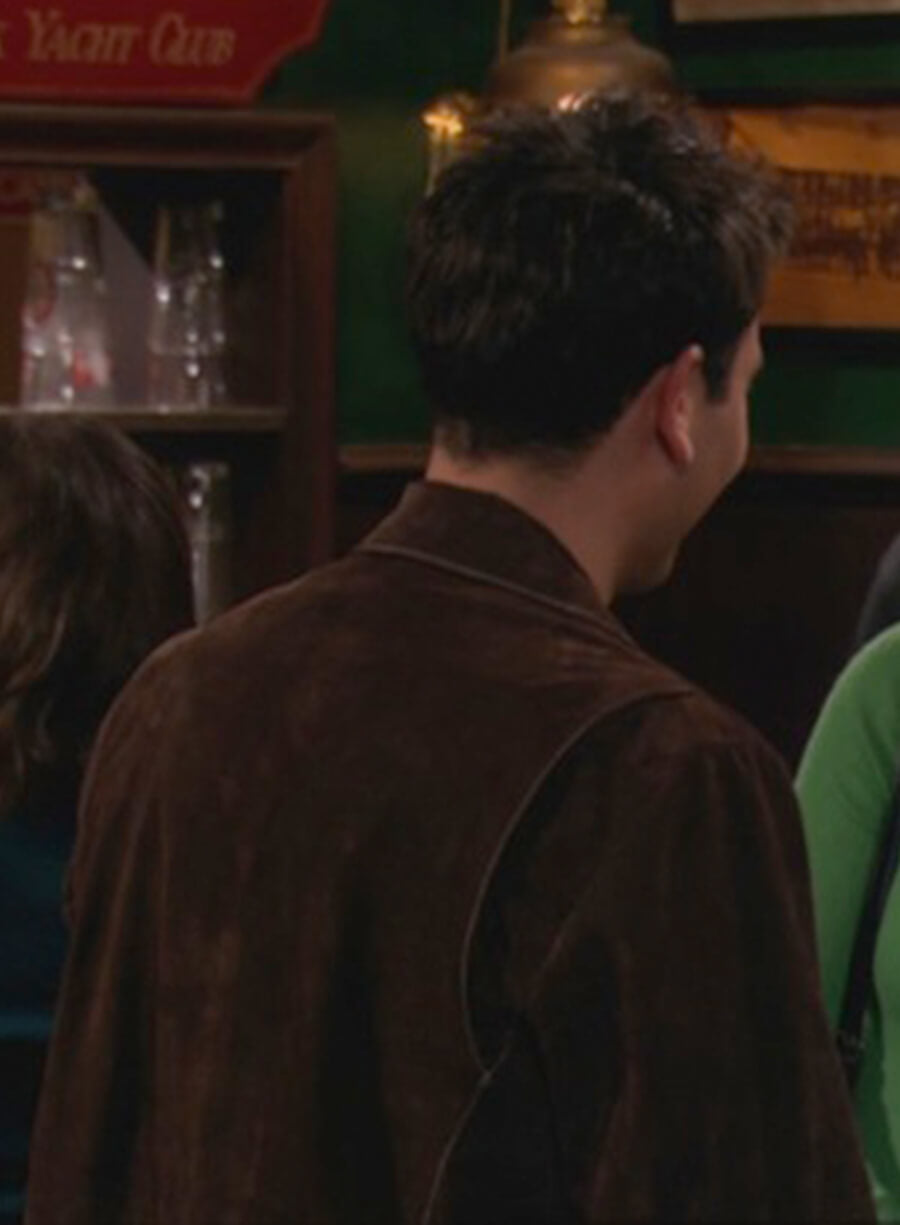 Harpoon Ted Mosby Inspired Brown Leather Jacket - How I met Your Mother Style