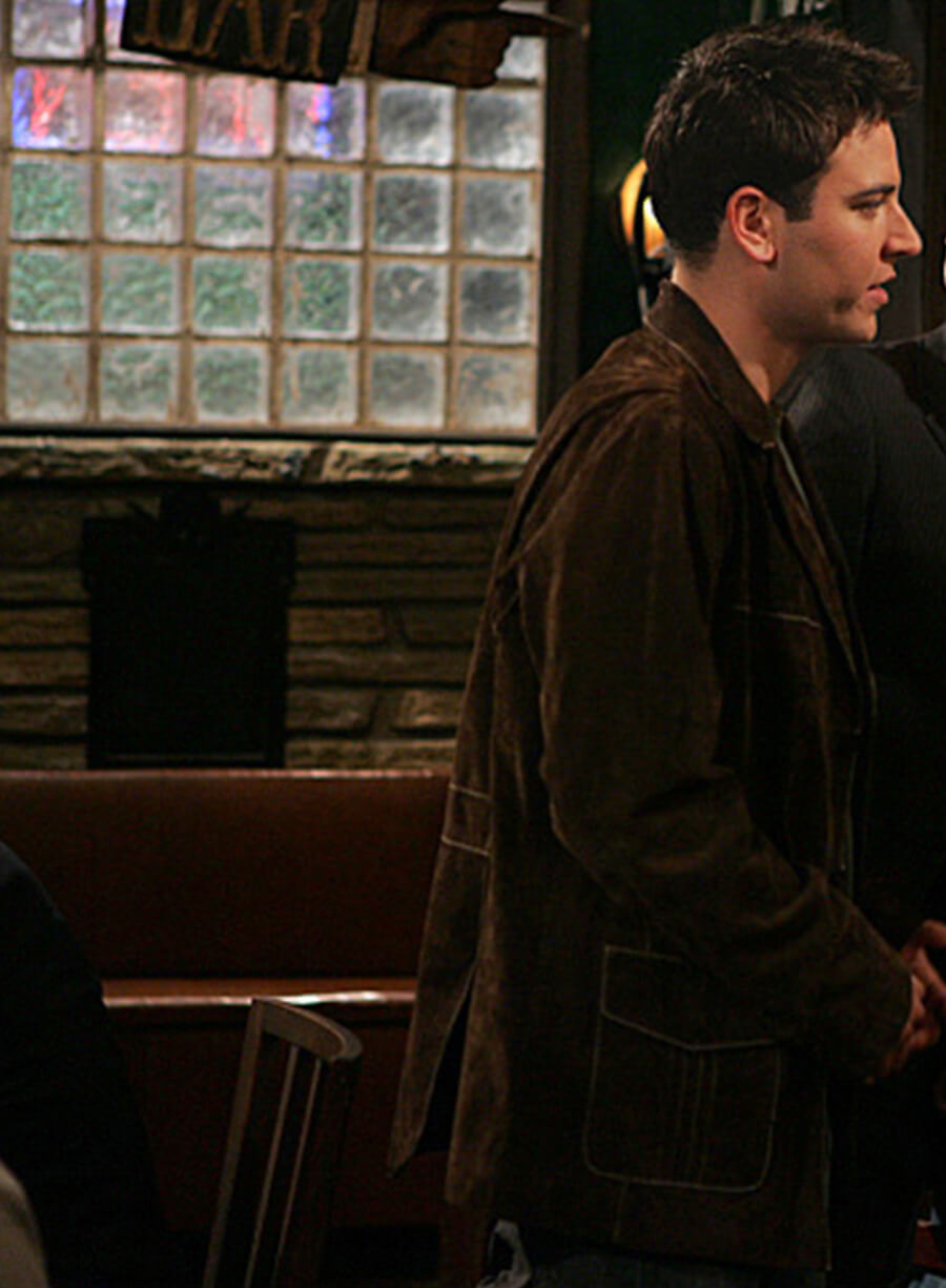 Harpoon Ted Mosby Inspired Brown Leather Jacket - How I met Your Mother Style