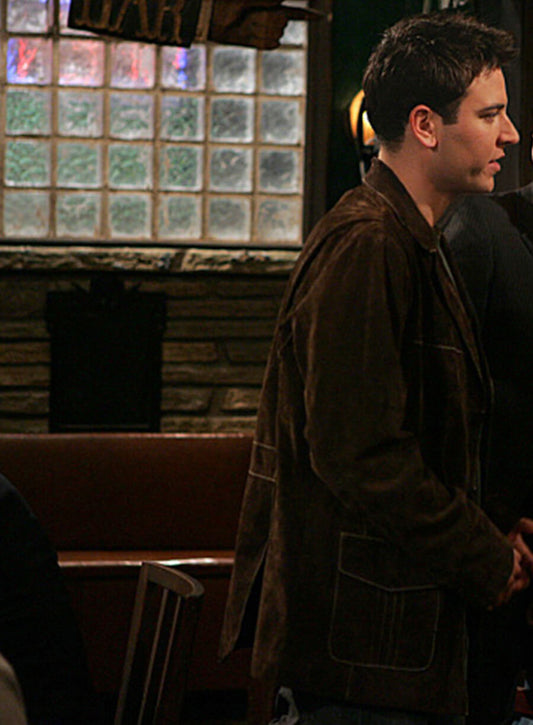 Harpoon Ted Mosby Inspired Brown Leather Jacket - How I met Your Mother Style