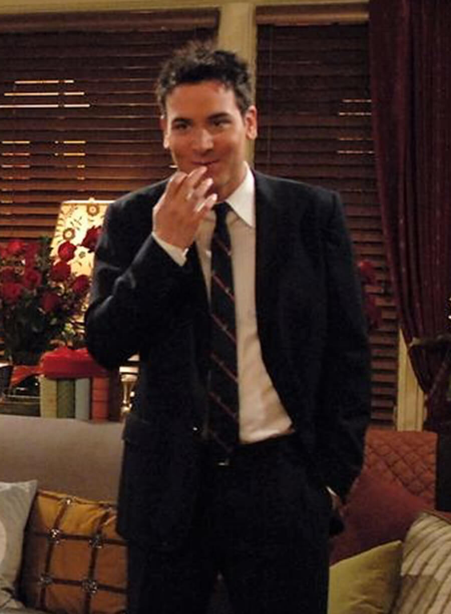 Harpoon Ted Mosby Inspired Black Leather Jacket - How I met Your Mother S01 Style