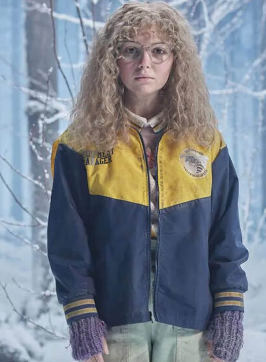 Harpoon Teen Misty Inspired Black & Yellow Leather Jacket - Yellowjackets Style