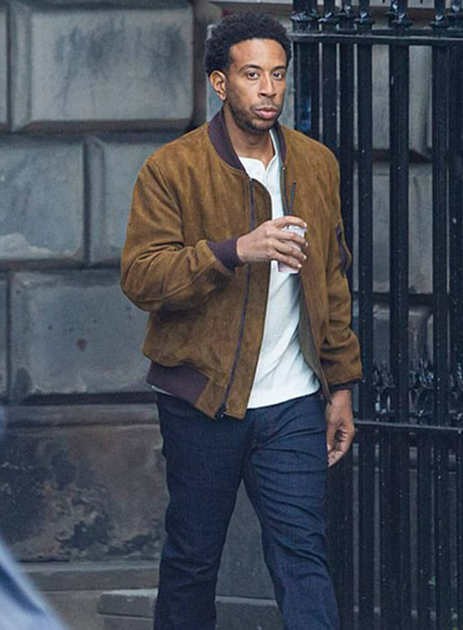 Harpoon Tej Parker Fast and Furious 9 Suede Inspired Brown Leather Jacket