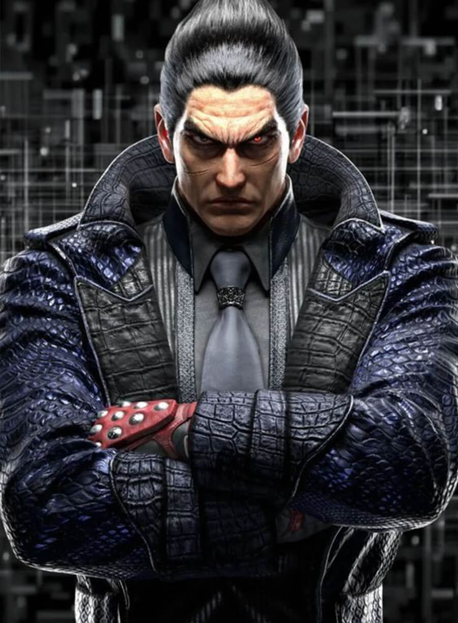 Harpoon Kazuya Mishima Inspired Purple Coat - Tekken 8 Style