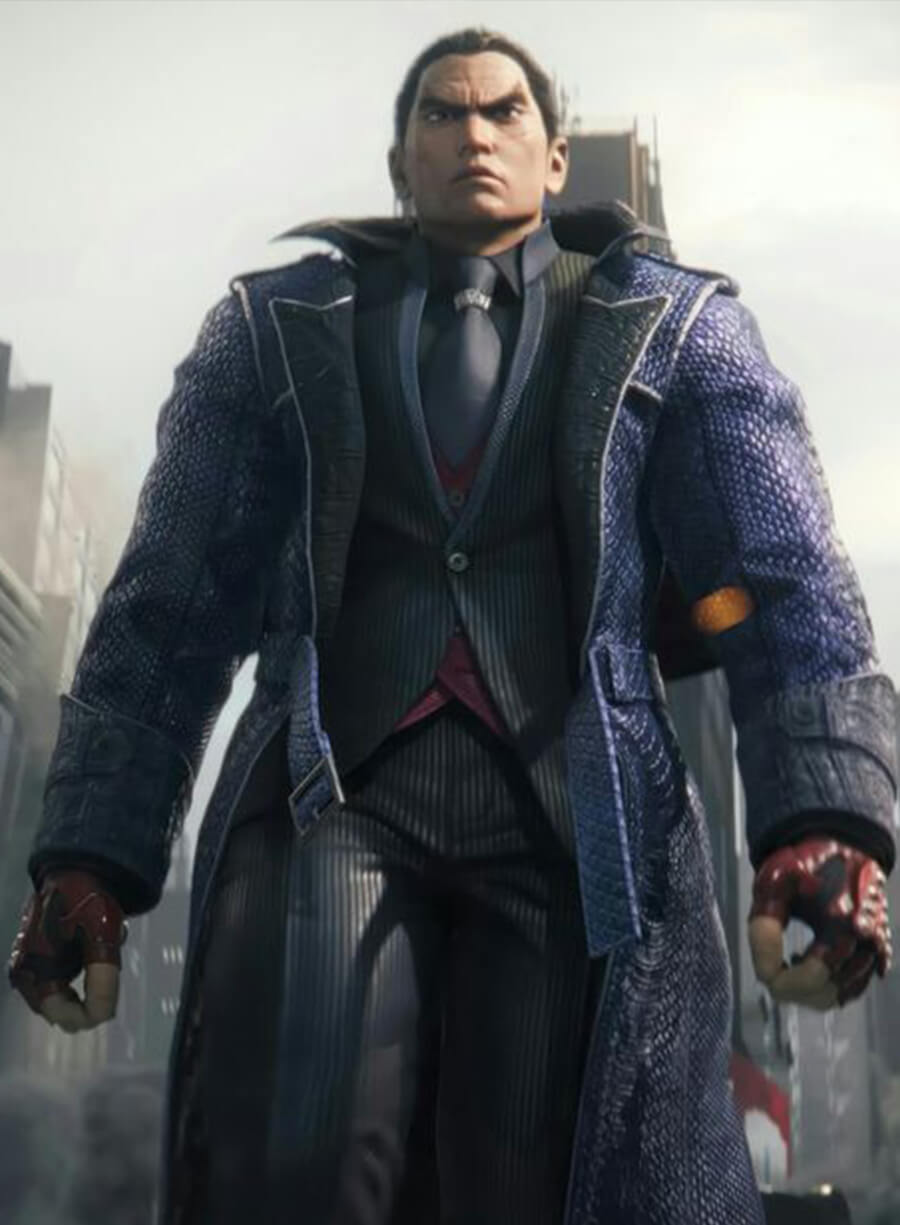 Harpoon Kazuya Mishima Inspired Purple Coat - Tekken 8 Style