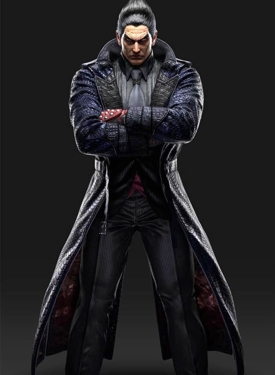 Harpoon Kazuya Mishima Inspired Purple Coat - Tekken 8 Style