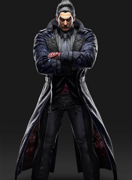 Harpoon Kazuya Mishima Inspired Purple Coat - Tekken 8 Style