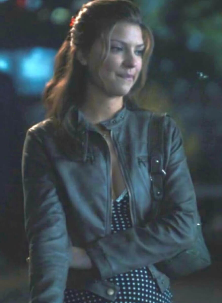 Harpoon Bree Inspired Brown Leather Jacket - Tell Me Lies Style