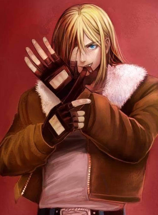 Harpoon Terry Bogard Inspired Brown Leather Jacket - Fatal Fury: King of Fighters Style