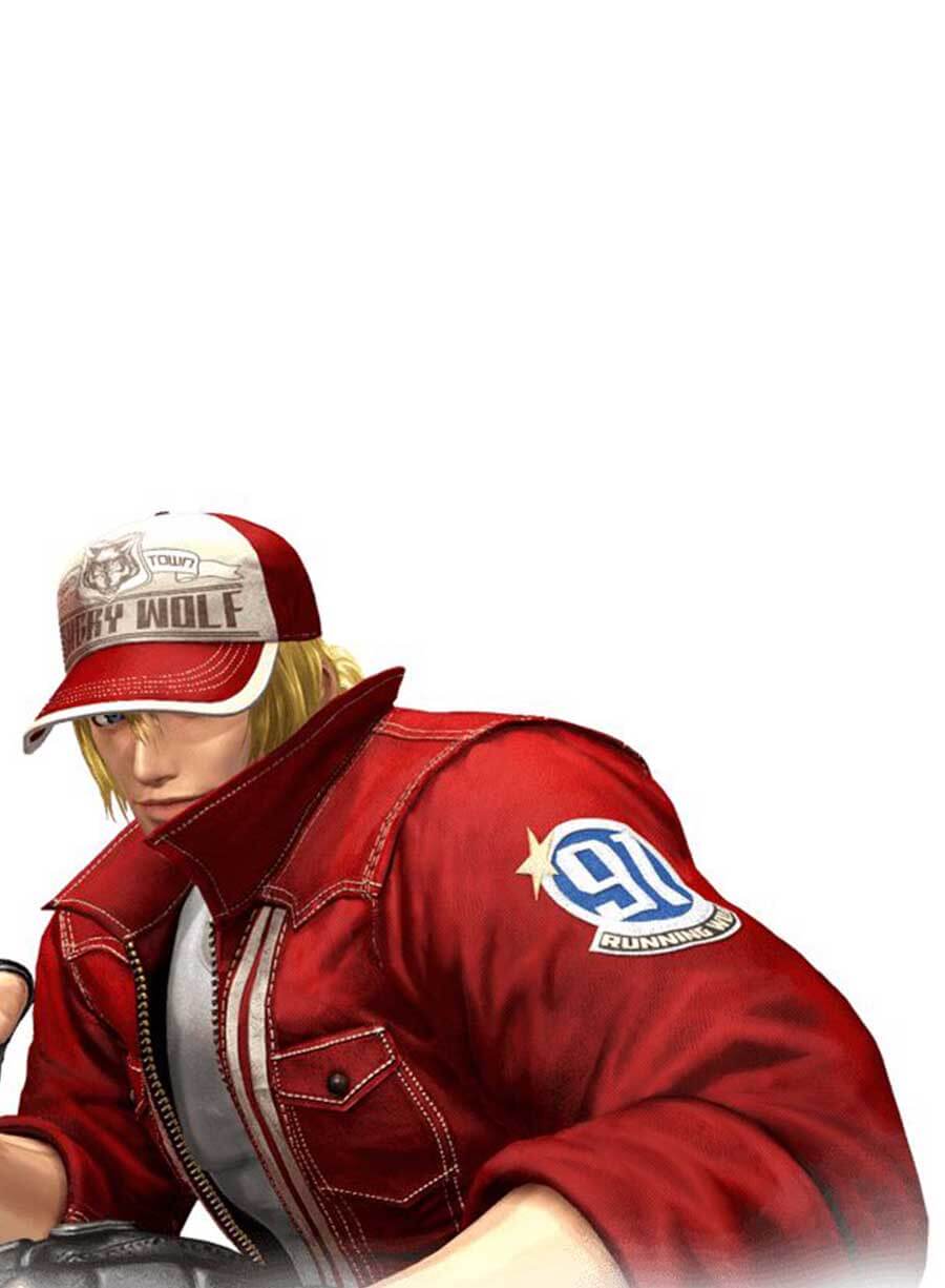 Harpoon Terry Bogard Inspired Red Leather Jacket - King of Fighters Style