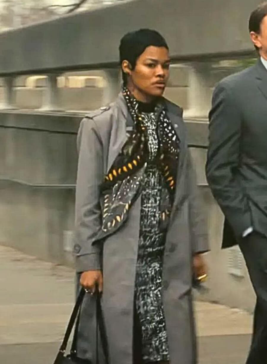 Harpoon Perfidia Inspired Grey Coat - One Battle After Another Style