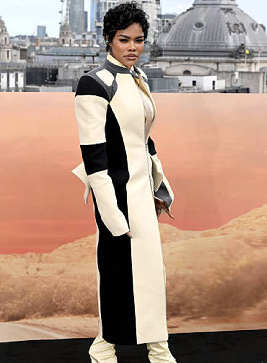 Harpoon Teyana Taylor Inspired White Coat - One Battle After Another Style