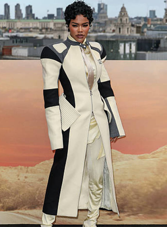 Harpoon Teyana Taylor Inspired White Coat - One Battle After Another Style