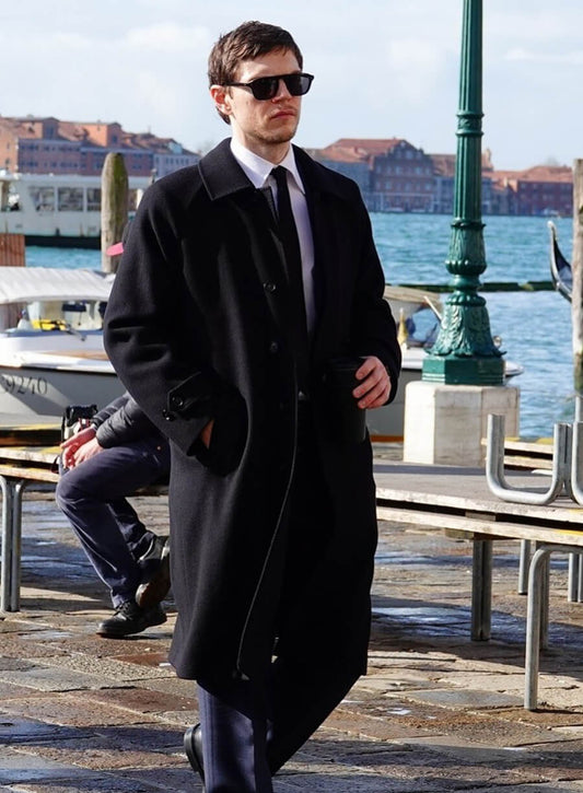 Harpoon Cooper Madsen Inspired Black Wool Fabric Coat - The Beauty 2026 Style