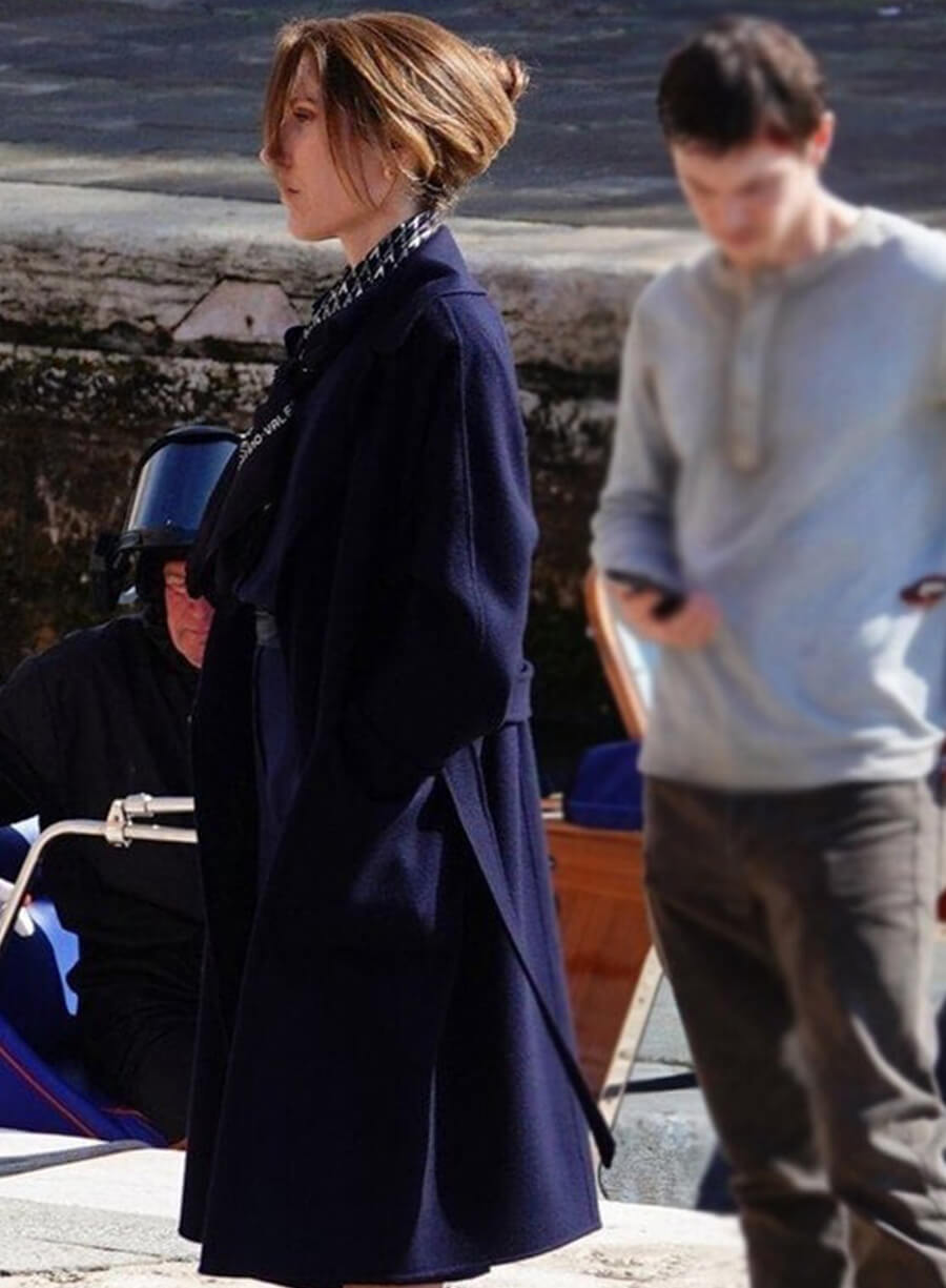 Harpoon Jordan Bennett Inspired Blue Wool Fabric Coat - The Beauty 2026 Style