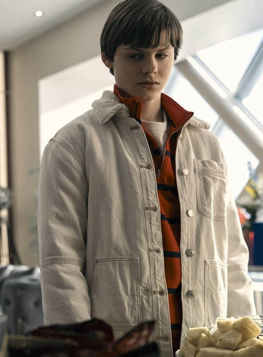Harpoon Ryan Inspired White Leather Jacket - The Boys Style