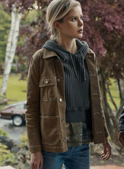 The Boys Annie January Brown Military Jacket