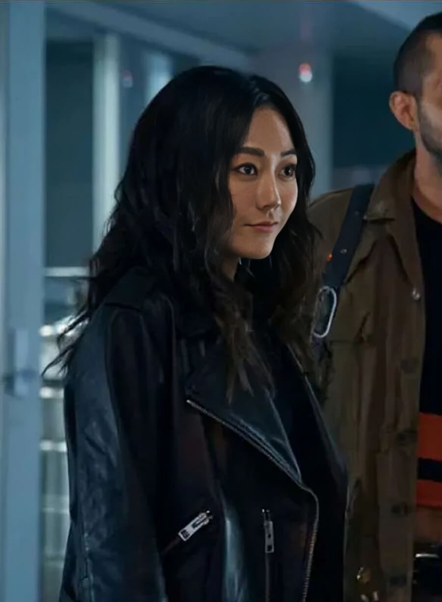 Harpoon Kimiko Miyashiro Inspired Black Leather Jacket - The Boys Style