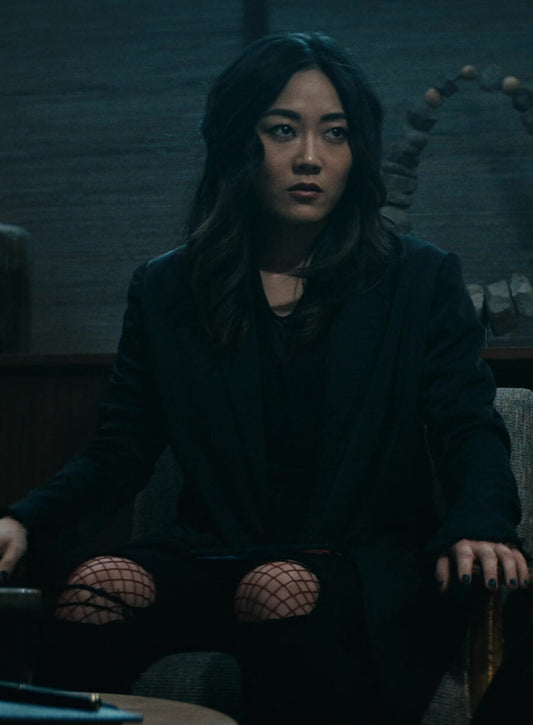 Harpoon Kimiko Miyashiro Inspired Black Leather Jacket - The Boys Style