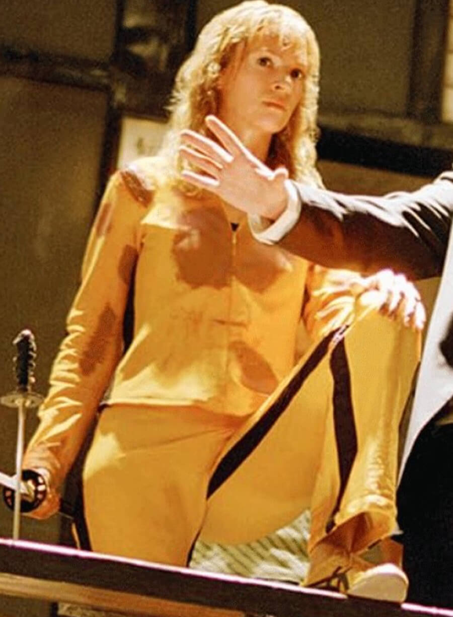 Harpoon The Bride Inspired Yellow Faux Leather Leather Jacket - Kill Bill Vol. 1 Style