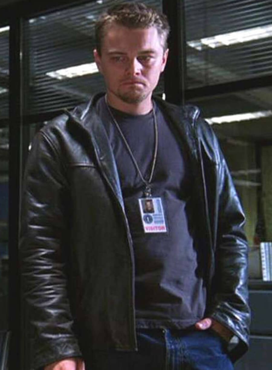 Harpoon William Costigan Jr Inspired Black Leather Jacket - The Departed Style