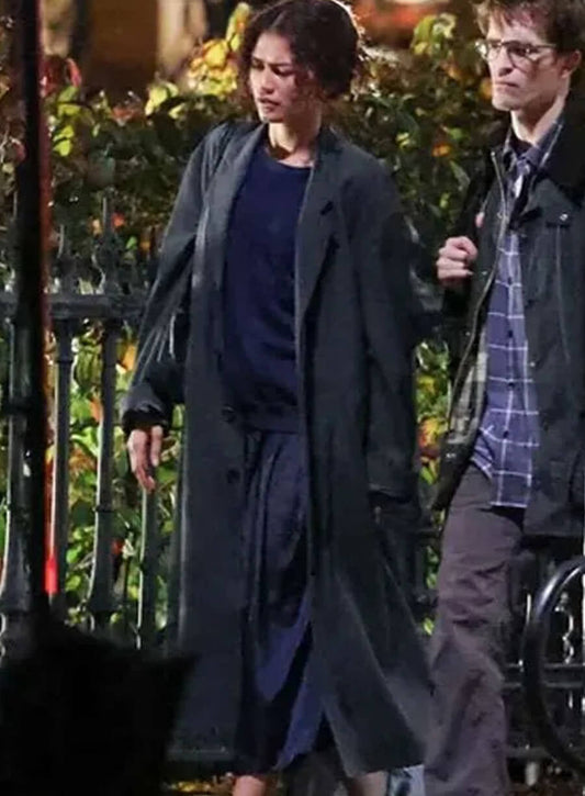 Harpoon Emma Inspired Grey Cotton Fabric Coat - The Drama 2026 Style
