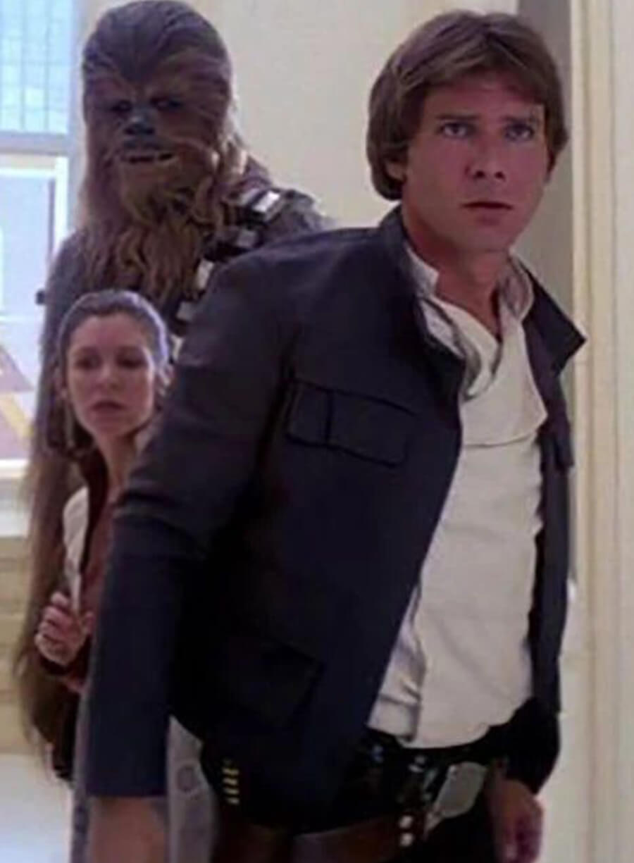Harpoon Han Solo Inspired Black Rea Leather Leather Jacket - The Empire Strikes Back Style