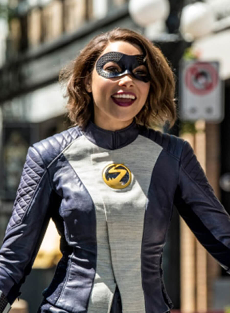 Harpoon Nora West-Allen Inspired Blue Leather Jacket - The Flash S05 Style