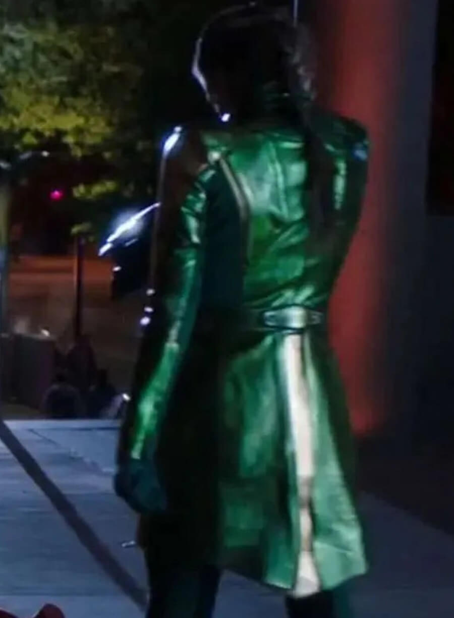 Harpoon Mirror Master Inspired Green and Golden Coat - The Flash S07 Style